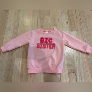 Pink 'Big Sister’ Toddler Sweatshirt